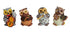 Owls Playing Musical Instruments Showpiece Figurines Garden Statues Decoration