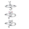 3 Pcs Crochet Tension Ring Creative Kitty Wire Wrapped Knitting Crochet Tool Alloy Yarn