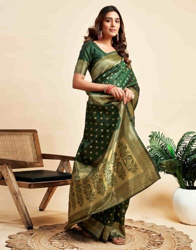 Vasthrlay Banarasi Kanjivaram Kanchipuram Pari 160 Saree With Blouse Piece