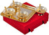 R Ayurveda Copper Bowl Set With Velvet Box and Spoon + Tray