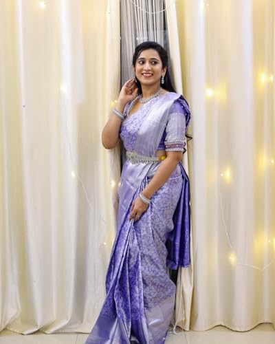 Vasthrlay Banarasi Kanjivaram Kanchipuram Shiv 1 Saree With Blouse Piece