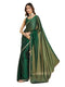 Vasthrlay Bottle Green Unstitched Saree