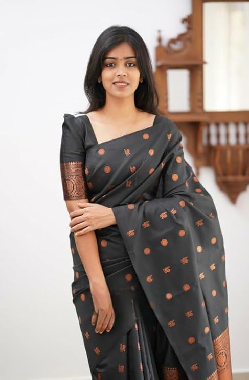 Vasthrlay Banarasi Unstitched Saree