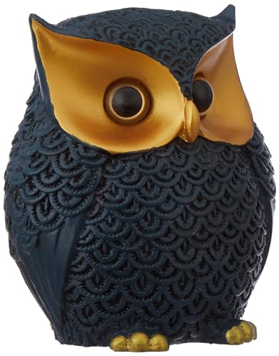 Modern Classy Happy Owl Resin Art Figure Showpiece