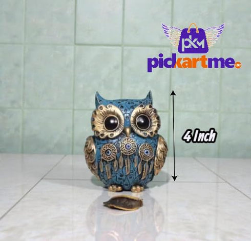 Evil Eye Owl Statue for Good Luck l Feng Shui & Vastu II Evil Eye II Showpiece for Home Decor