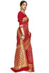 Vasthrlay Woven Pure Soft Kanjivaram Silk Saree Banarasi Style With Blouse Piece for Wedding