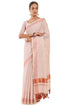 Vasthrlay Peach Tissue Kasavu Saree Borders