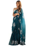 Vasthrlay Black Unstitched Saree