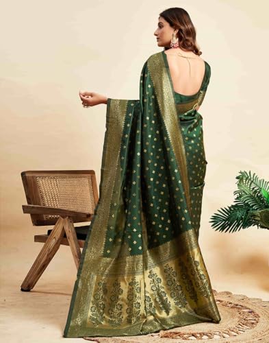Vasthrlay Banarasi Kanjivaram Kanchipuram Pari 160 Saree With Blouse Piece