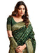 Vasthrlay Banarasi Kanjivaram Kanchipuram Pari 160 Saree With Blouse Piece