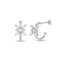 CLARA 925 Sterling Silver Hoop Bali Earrings | Platinum Plated