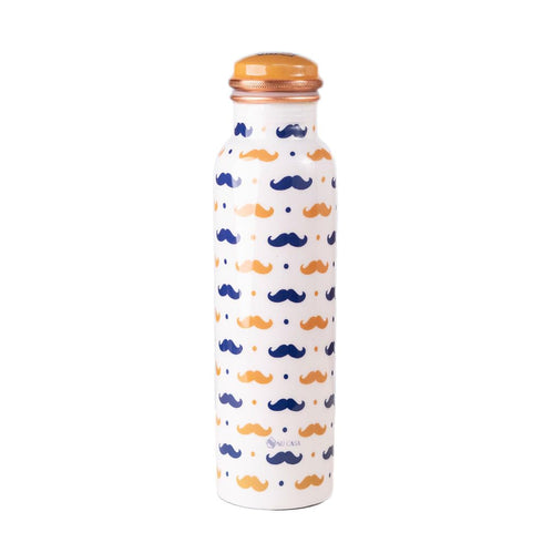 Pure Copper Bottle 1000ML Moustache