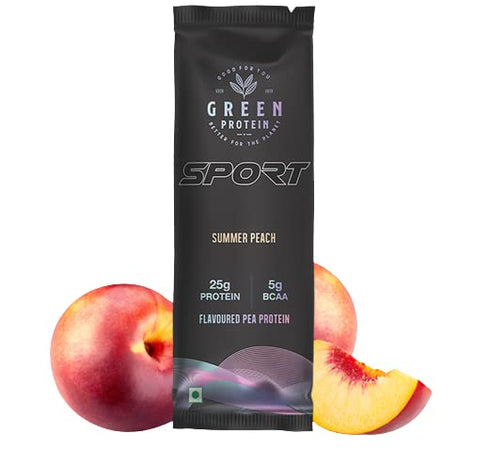 Green Protein Sport Pea Protein Isolate Powder | Vegan Plant Protein 25g