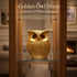 Golden Owl Showpiece for Home Decor | Feng Shui Owl Statue for Wisdom