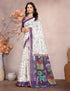 Vasthrlay Women's Cotton Kalamkari Wedding Saree With Blouse Piece
