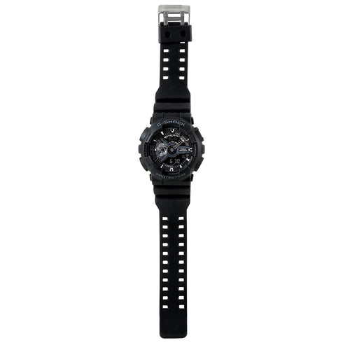 Casio G-Shock GA-110-1BDR Black Analog-Digital Dial Black Resin Strap Mens Watch Shock and 200M Water Resistant G317