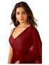 Vasthrlay Red Georgette Unstitched Saree