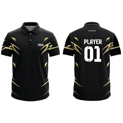 Dika Sports Mens Custom Personalised Number And Number Tshirt Cricket Sports Jersey