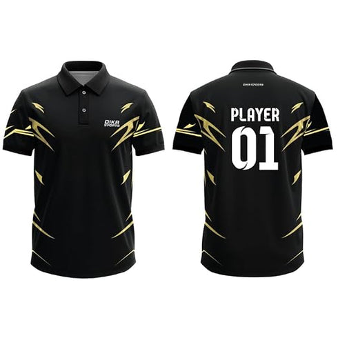 Dika Sports Mens Custom Personalised Number And Number Tshirt Cricket Sports Jersey