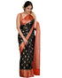 Vasthrlay Black Banarasi Saree