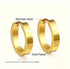 Men's Stainless Steel Huggie Hoop Earrings