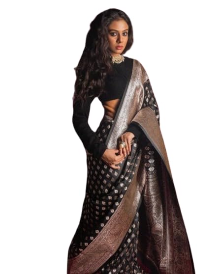 Vasthrlay Black Kanjivaram Saree