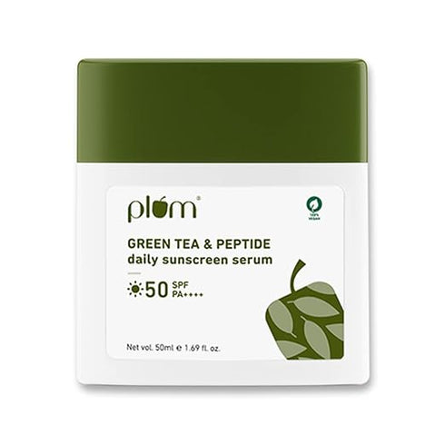 Plum Green Tea & Peptide Daily Sunscreen Serum with Broad|spectrum SPF 50 & PA++++
