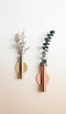 Wall Mounted Metal Vase Set of 2