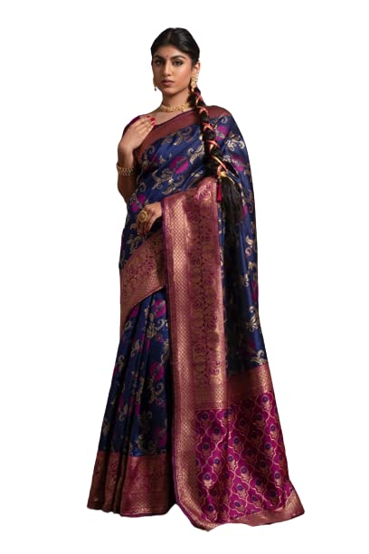 Vasthrlay Banarasi Unstitched Saree