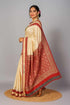 Vasthrlay Silk Saree For Women Tussar Cream Banarasi Garad Handloom Pure Kanjivaram Soft Beige Saree Red Saree