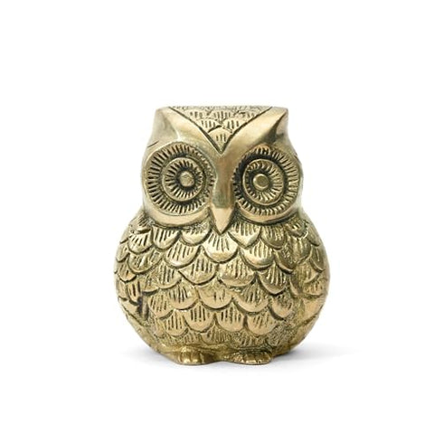 Brass Owl Statue | Vastu Idol for Home and Office | Zonal Placement-West | Owl Statue for Good Luck