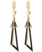 Nilu's Collection Fancy Hollow Triangle Long Geometric Drop Earrings