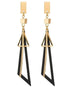 Nilu's Collection Fancy Hollow Triangle Long Geometric Drop Earrings