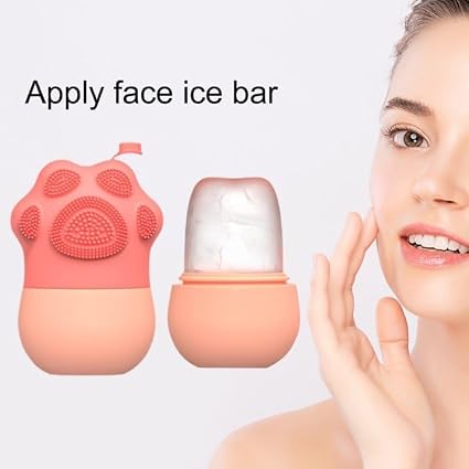 SkinSide Ice Roller for Face with Scrubber | Ice Roller for Face