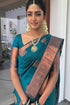 Vasthrlay Banarasi Kanjivaram Kanchipuram Shiv 1 Saree With Blouse Piece