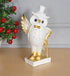 Decorative Owl Figurine with Top Hat and Gold Accents Home Decor Showpiece