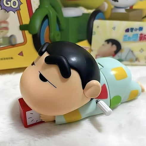 Cute Shinchan Crawling Toy for Toddlers | Key Operated Wind-Up Moving Action Figure