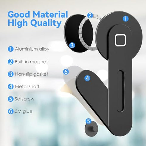 GadgetBite Magnetic Compatible With Magsafe MacBook Mobile Stand for iPhone 16 15 14 13 12 Series