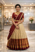 Vasthrlay Fashion Latest Pattu Lehenga Readymade Half Saree For Women