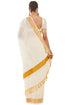 Vasthrlay White Cotton Kasavu Saree Borders