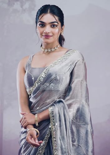 Vasthrlay Green Embroidery Saree