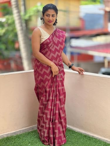 Vasthrlay Bhagalpuri Unstitched Saree
