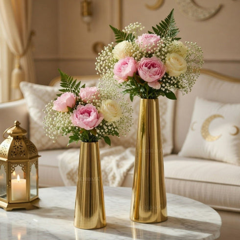 Behoma Modern Vase Set – Gold