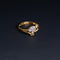 22 Carat Gold Heart And White Stone Design Ring 2.2g by Mahita Collections
