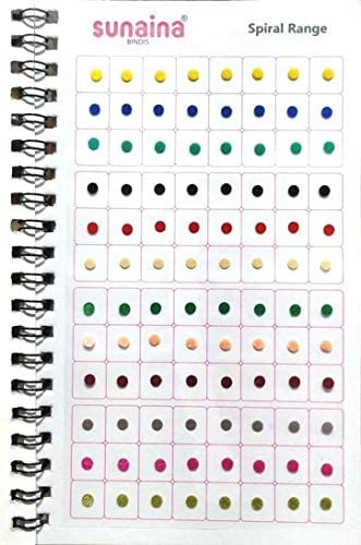 SUNAINA Genuine Spiral Round Plain Regular Bindi