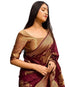 Vasthrlay Maroon Kanjivaram Wedding Saree