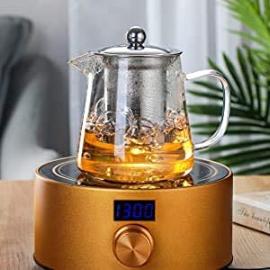 ZROY Enterprise Round Glass Tea Pot(Conical)