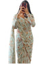 Vasthrlay Pink Georgette Unstitched Saree