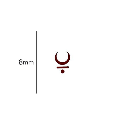 Comet Busters® Moon Bindis – 8mm Designer Maroon Bindi