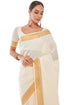 Vasthrlay White Cotton Kasavu Saree Borders